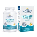 Nordic Naturals Ultimate Omega, Lemon Flavor - 180 pehmeää geeliä - 1280 mg Omega-3 - Korkeatehoinen kalaöljy EPA & DHA - edistää aivojen ja sydämen terveyttä - ei-muuntogeenisiä - 90 tarjoilua