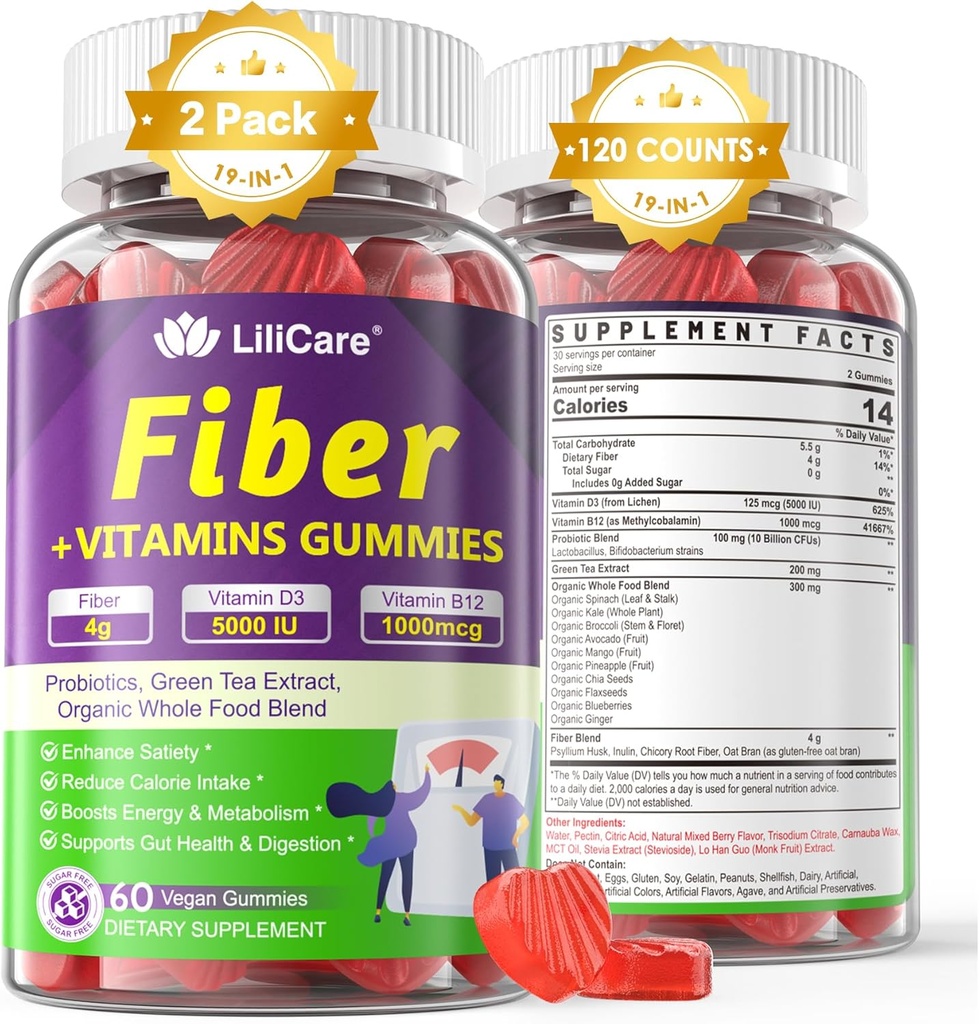 Probiootit Fiber Gummies