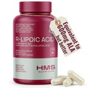 Vakautettu R-lipoiinihappo 300 mg per annos, R Alpha Lipoic Acid ALA Supplement Antioksidantti hermo-, energia- ja aineenvaihduntatuki, NSF Certified Supplements, non-GMO & Vegan,60 kapselia,2 kuukauden toimitus