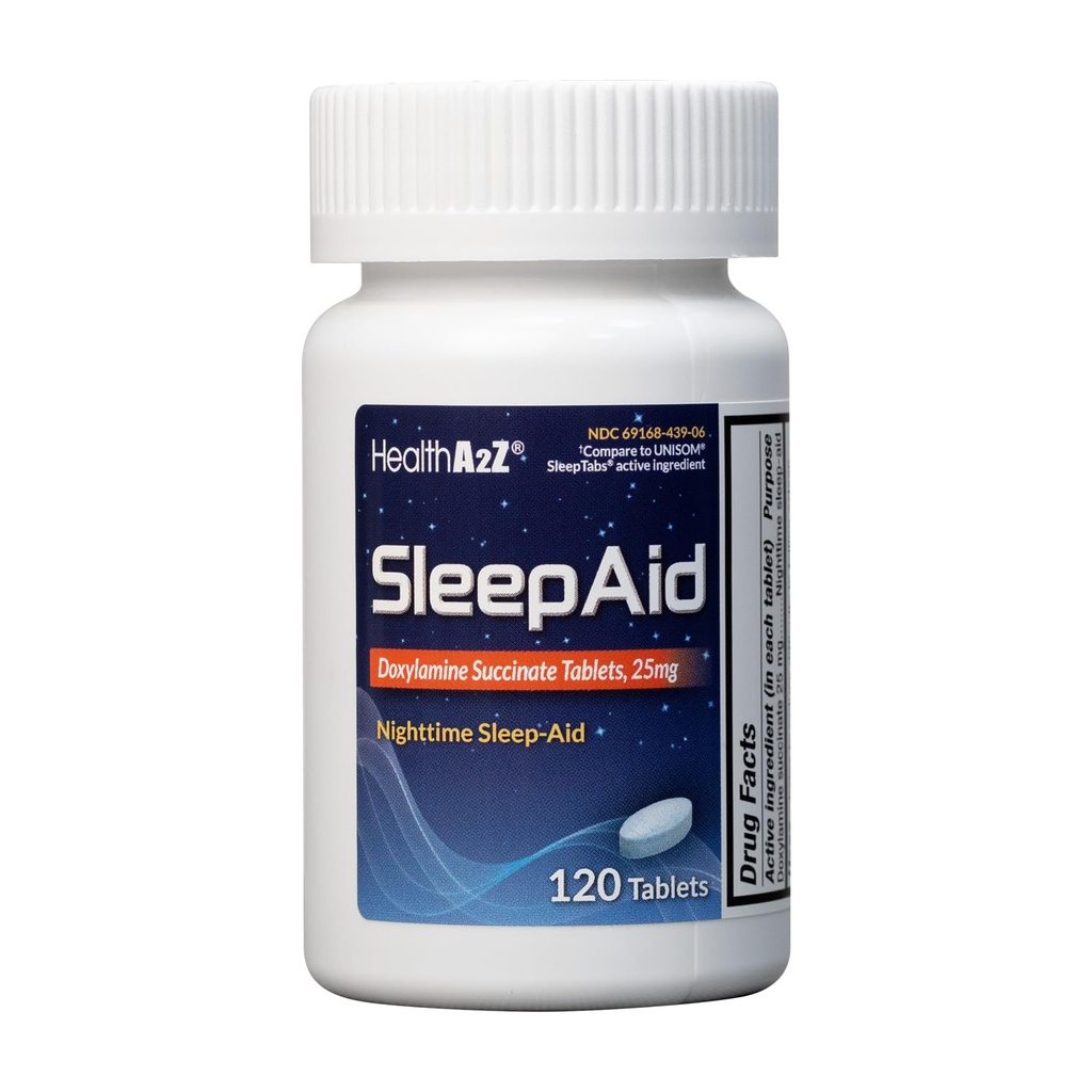 HealthA2Z® Unilääke Doxylamiini Succinate Tabletit 25 mg 120
