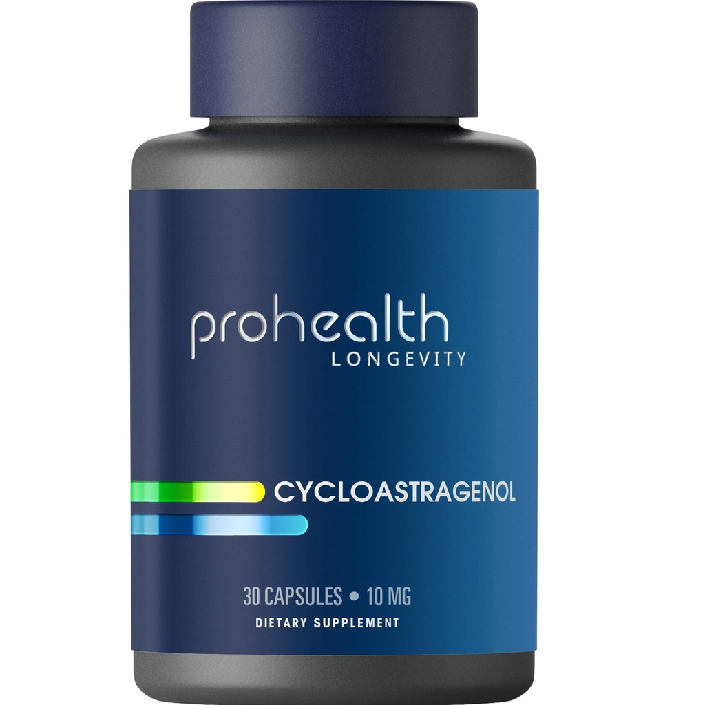 ProHealth Cycloastragenol Supplement, 10 mg per portion | Science-Backed för att stödja Telomere Längd, DNA-struktur och hälsosam åldrande | Tredjepartstestad för renhet och kvalitet