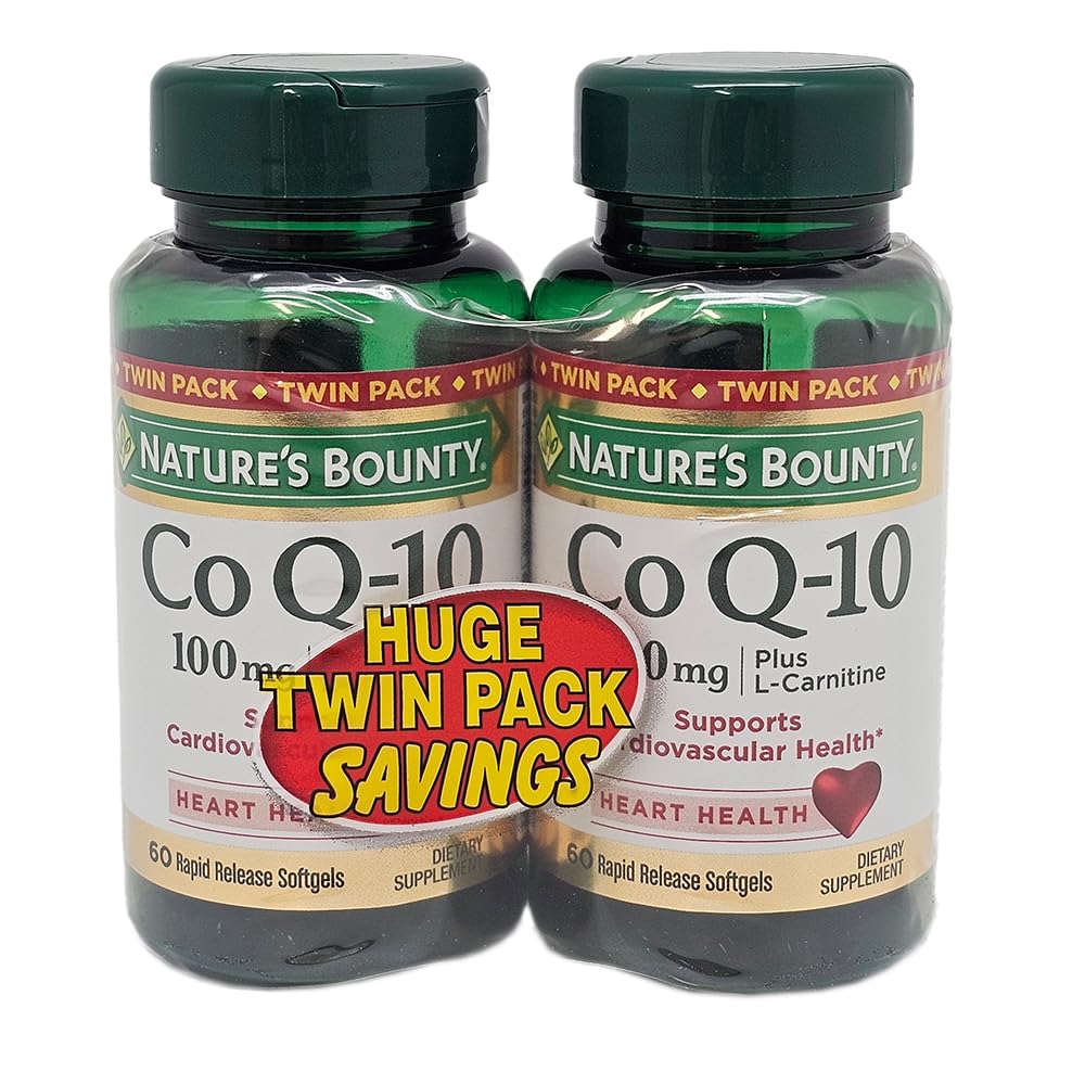 Luonnon Bounty CoQ10 100mg Twin Pack, 60 Count, 2 Pack