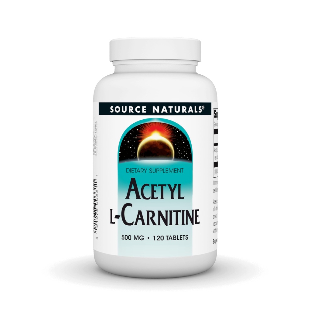 Lähde Naturals Acetyl L-Carnitine 500 Mg tabletti, 120