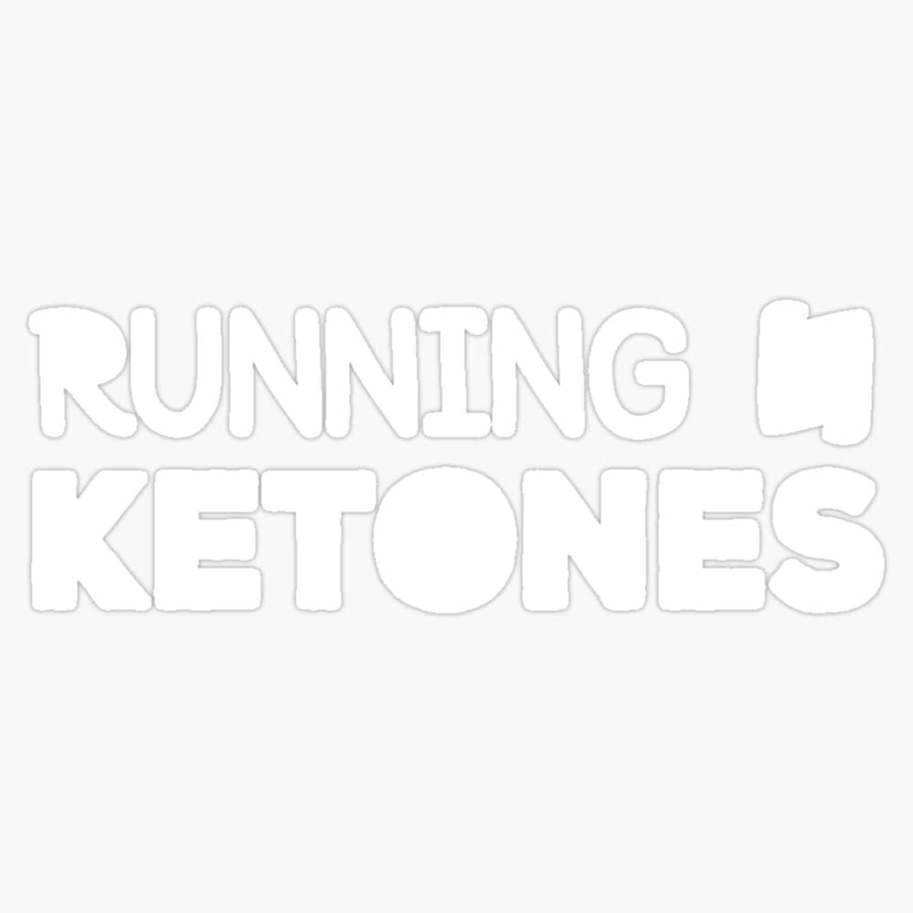 Magneetti käynnissä Ketones Keto ruokavalio kuntosali harjoitus Magneetti Vinyyli Magneetti tarra kokoa 5"