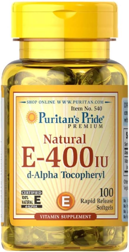 Puritans Pride Vitamin E 268 mg Mixed Tocopherols Natural Immune Support av Pride®, 400 IE /, 100 Count