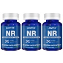 Lovita NR (Nicotinamide Riboside) 350 mg, NAD Supplement med Trans-Resveratrol och Betaine, främja NAD Plus-nivåer, hälsosam åldrande, 30 Vegan Enteric-Coated Capsules (Pack of 3)