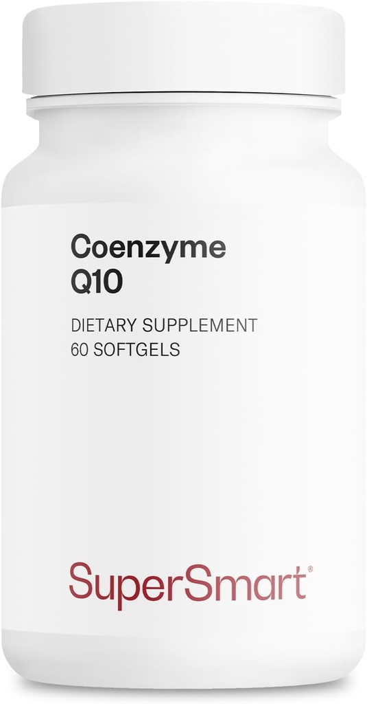 Supersmart - Co-Enzyme Q10 (CoQ10) 90 mg/vrk - Ubikinolilisä tokoferolien ja E-vitamiinin kanssa - Ei-GMO & Gluteeniton - 60 Softgelia