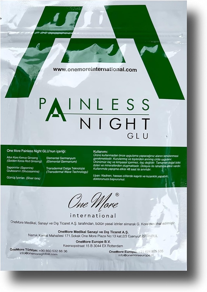 Painless Night Glue, 25pcs Pack, 100% original - Relieves Joints Pain och obehag, Innehåller koreanska Red Ginseng,