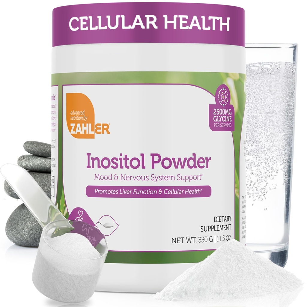 Zahler Inositol & Glycine Supplement Powder - Mood & Nervous System Support Supplements for Women - Hormon Balance & Healthy Ovarian Function - Kosher, Gluten Free, Dairy Free, Soy Free 11.5 Oz
