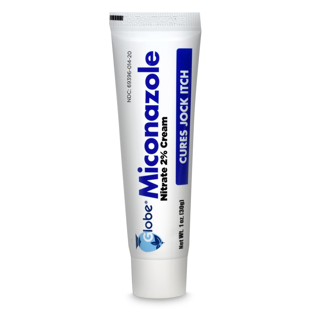 Globe Miconazole Nitrate 2% Antifungal Cream 1 uns, Cures Most Athletes Foot, Jock Itch, Ringworm och mer. Jämför med det ledande varumärket