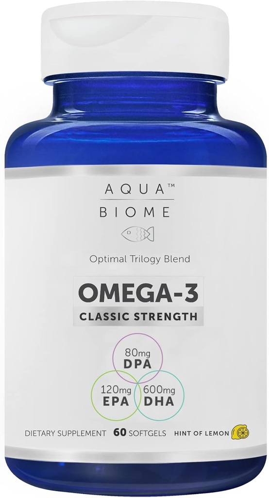 Enzymedica High Potency Fish Oil, EPA DHA Omega 3 Täydennysosa 1 kuukausi Supply 
