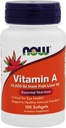 Nyt Ruoka, A-vitamiini, 10 000 IU, 100 Softgels