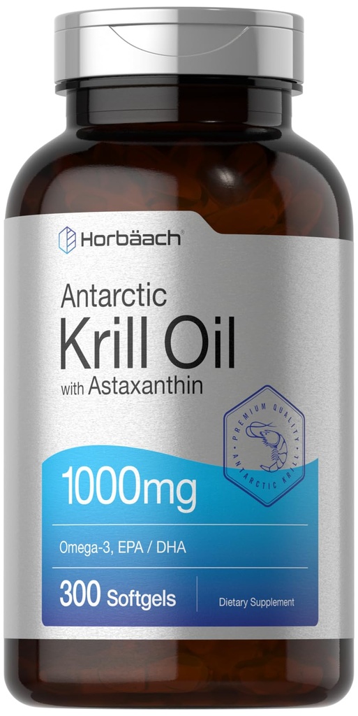 Horbäach Antarktis Krill Oil 1000 mg Softgels 