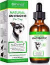 Natural Dog Antibiotics Supplement - Herbal Antibiotics Drops för Immune, Allergy & Skin Support - Itchy Skin, Ear & Hot Spot Relief - för alla raser