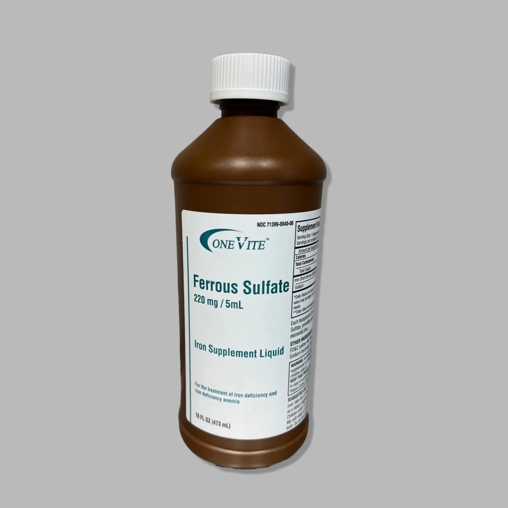 Ferrous sulfate 220mg/5ml