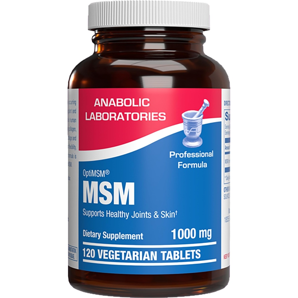 Metyylisulfonyylimetaani MSM Supplement 1000mg - High Strength Soft Tissue & Joint Support Supplement with MSM from OptiMSM - Kasvissyöjä ei-GMO & Made in the USA in cGMP Facilities - 60 Servings