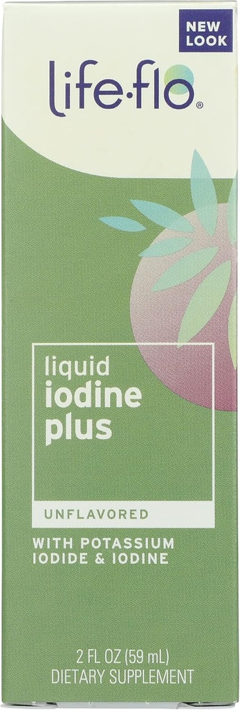 Life Flo Unmakuinen Liquid Jodi Plus kanssa Jodi ja kalium Iodide, Organic, 2 Ounce (Pack of 1)