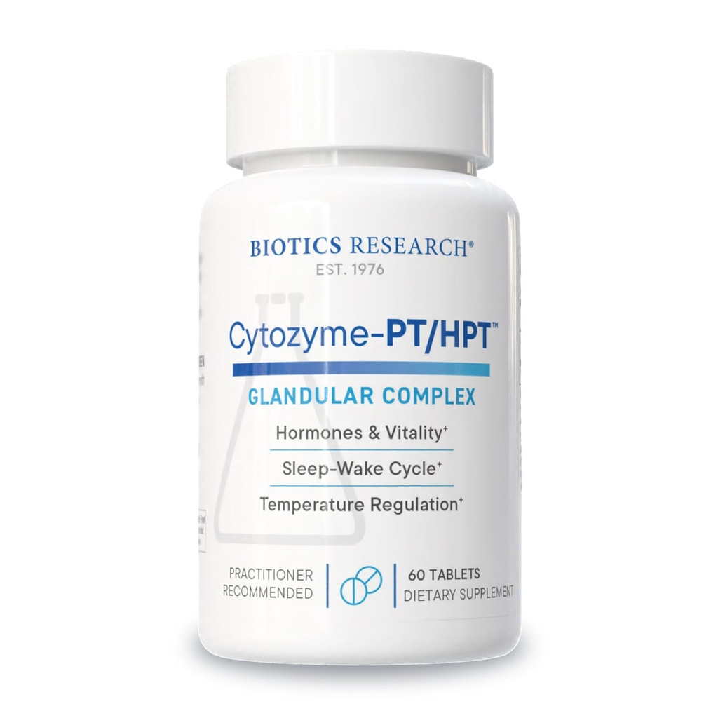 Biotics Research Cytozyme PT HPT Lamb Pituitary/Hypothalamus Complex, stöder funktionen av hypofysen körtel och Hypothalamus, Adrenal Health, Brain Boost 60 tabletter