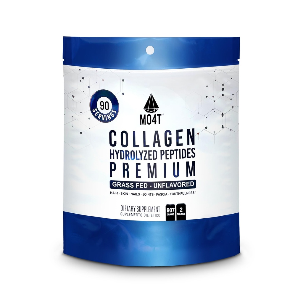 MO4T Collagen Peptides- Grass-Fed Collagen- Hydrolysed Collagen Powder - makuamaton- 2 kiloa Kollageeni- suuri kollageenijauhe