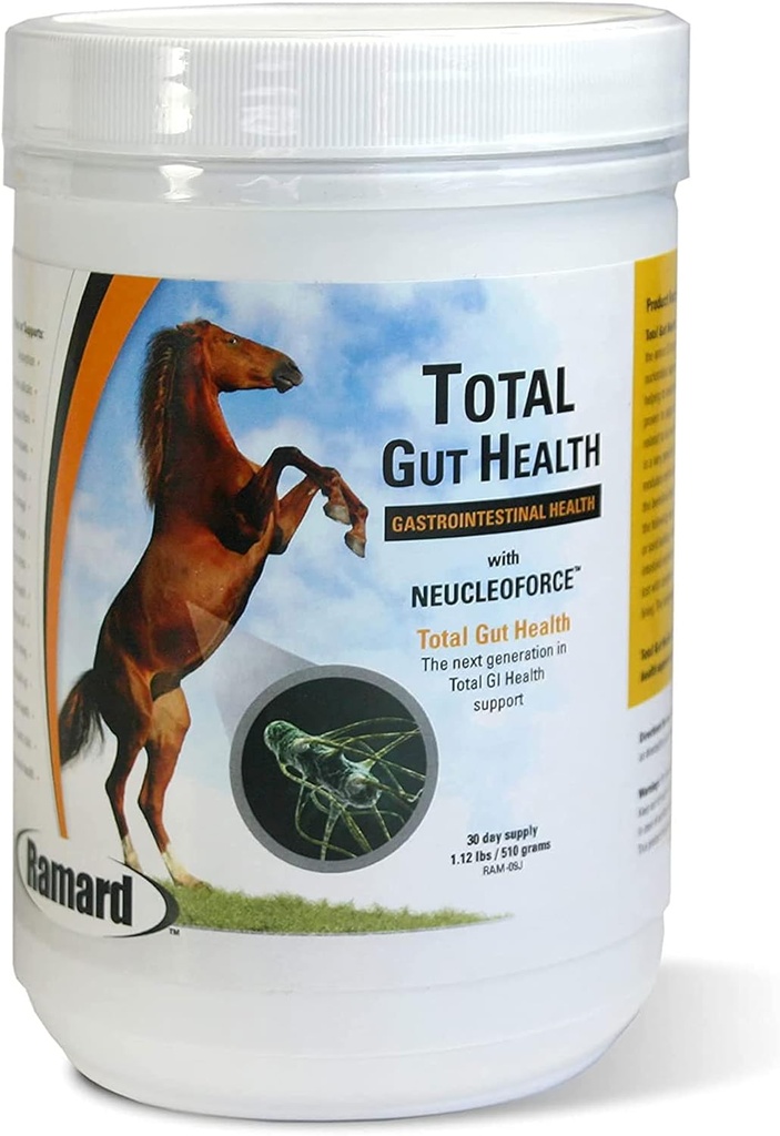 Ramard Yhteensä Gut Health Hevosen Ruoansulatus - Hevosen Gut Health Supplement Probiootit, Terve Gut Vitamiinit, Mahalaukun lievittäminen, Optimum Dgestive Health hevosten 1.12lb, 30 päivän tarjonta