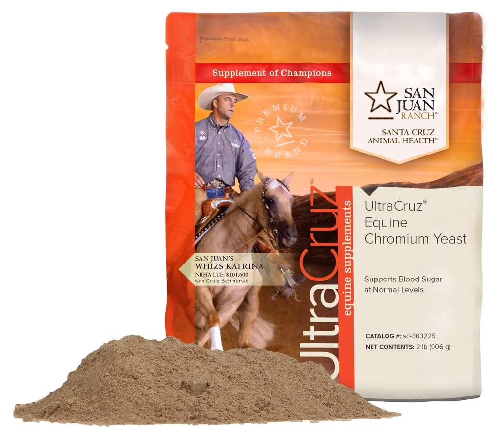 UltraCruz - sc-363225 Equine Cromicium Yeast Supplement for Horses, 2 lb, Powder (454 Day Supply)