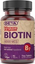 Deva Vegan Biotin Supplement 6000 mikrog 