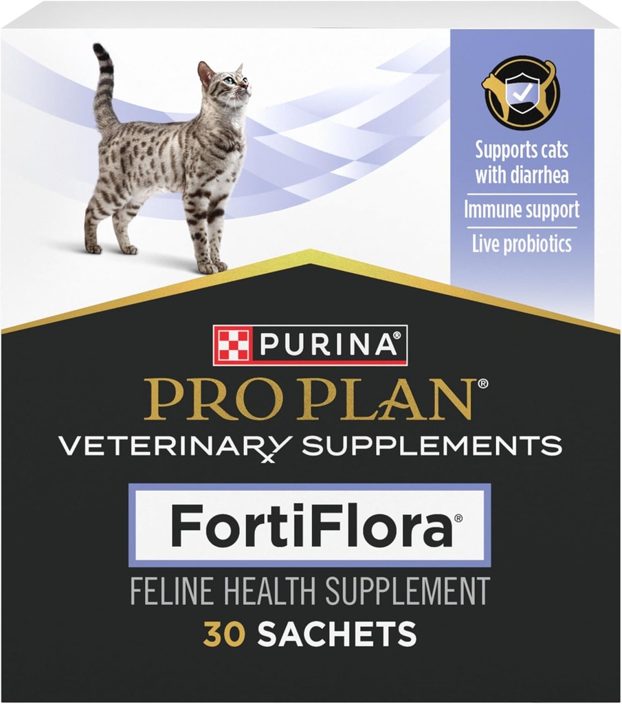 Purina Pro Plan Eläinlääkärin lisäravinteet FortiFlora Probiootit kissat ripuli kissa täydentää