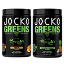 Jocko Fuel Greens Powder Bundle - Greens & Superfood Powder för hälsosam grön juice - Keto Friendly med Spirulina, Chlorella, Digestive Enzymes, & Probiotics - 60 portioner