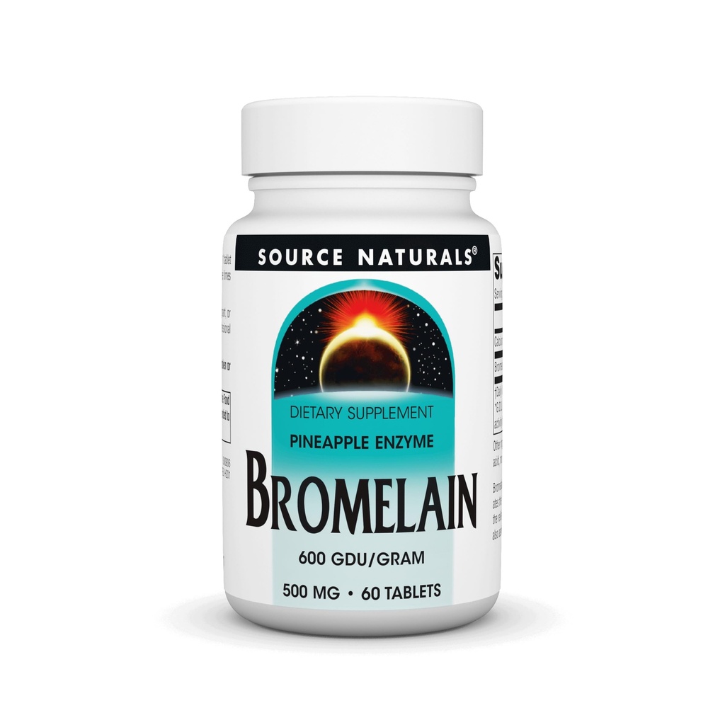 Source Naturals Bromelain 500 mg Proteolyyttinen Enzyme Supplement - 60 tablettia