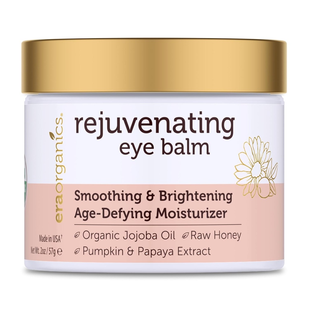 USDA Organic Eye Moisturizer Cream - nuorentava ja ravitseva ikä Uhmaava Balm - Natural Ingredients for Sensitive Skin with Jojoba Oil, Argan Oil for Puffiness, Fine Lines Plus