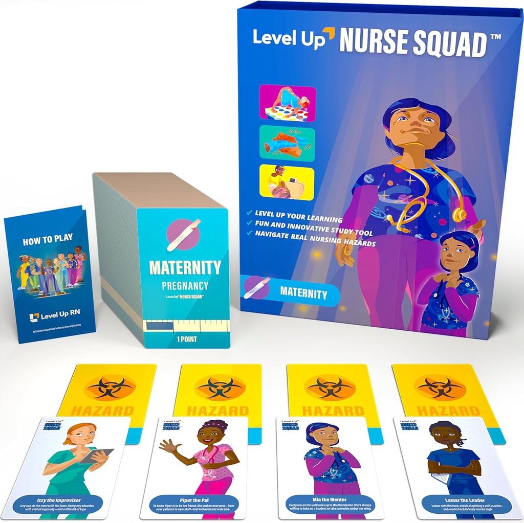 Maternity Flash Cards Game - Nursing School Exam Prep - Nursing Student Essentials - Förbered 2025-2026 NCLEX ATI HESI Exams (Maternity Success)