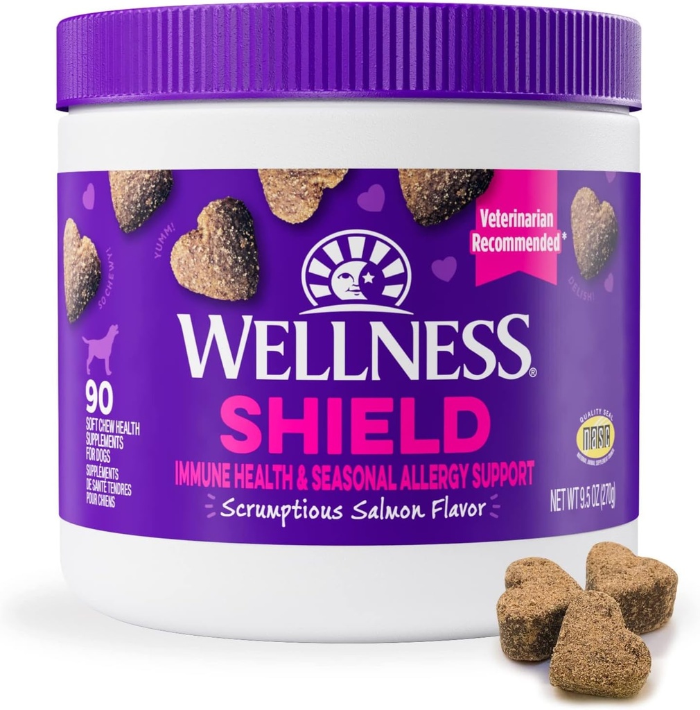 Wellness Salmon Flavored Soft Chew Immuuni- ja allergialisät koirille, 90