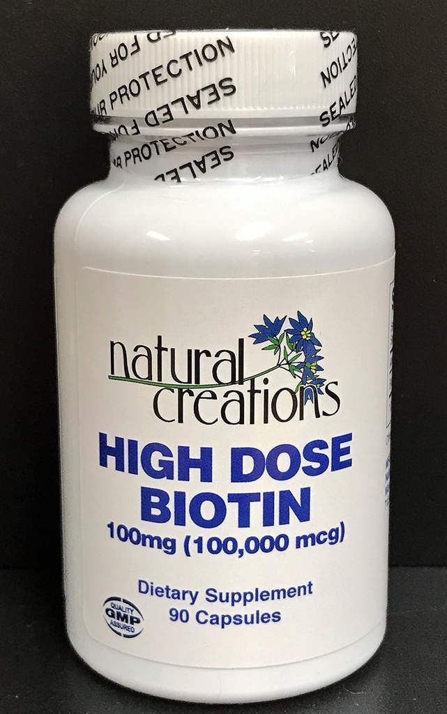 Suuri annos Biotiini 100 mg (100 000 mikrog)