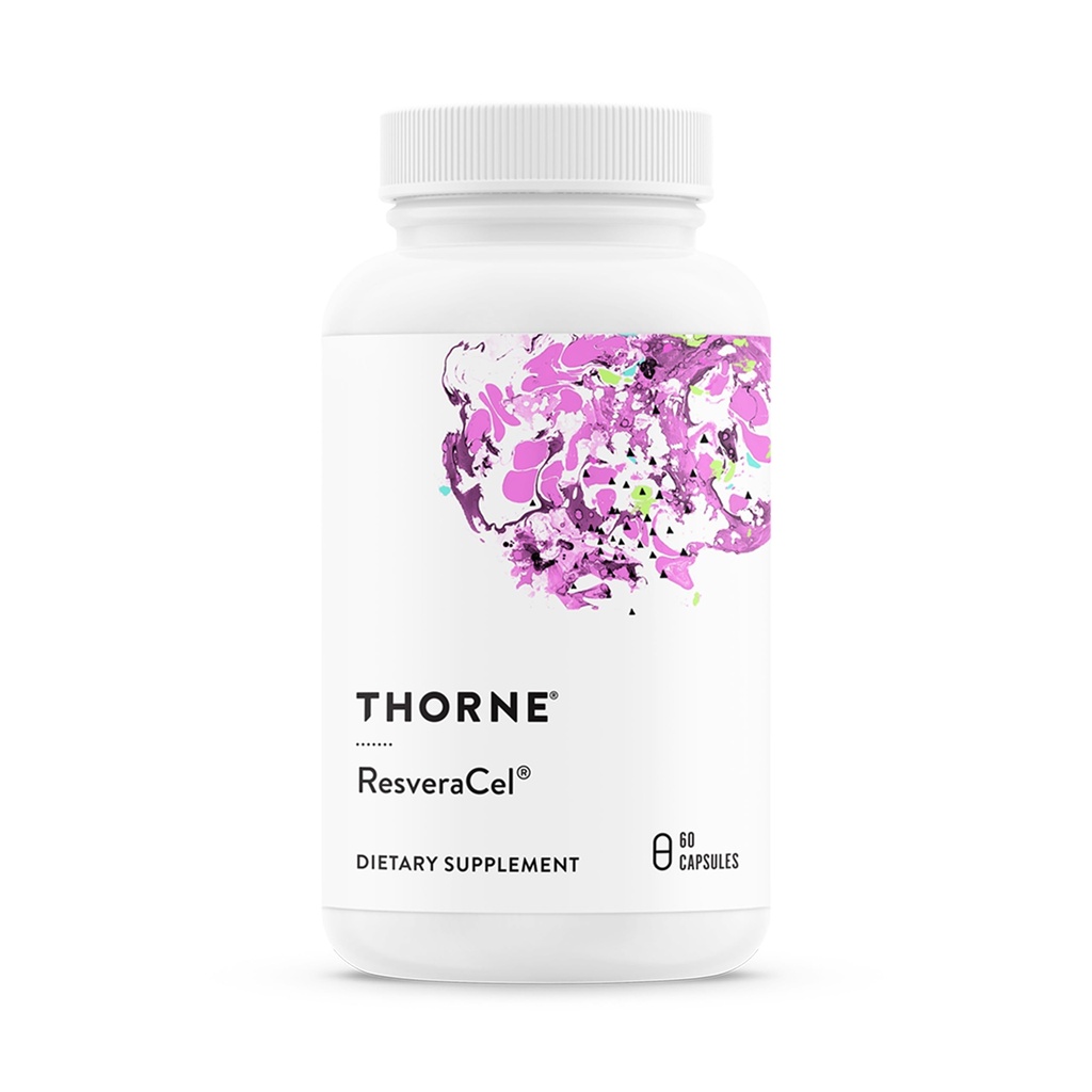 THORNE - ResveraCel - Nikotinamid Riboside med Quercetin Phytosome & Resveratrol - Stöd hälsosam åldrande, metylering, cellulär energiproduktion och metabolism * - 30 portioner