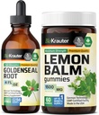 BIO KRAUTER Goldenseal Tincture 4 Fl. Oz. & Lemon Balm 60 Gummy