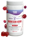 Magnesium Citrate Gummies - Sokeriton, Vegaani ja ei-GMO paremman unen ja rentoutumisen - Ei sokeria alkoholia - Magnesium täydentää aikuisille, teini-ikäisille ja lapsille - Cherry - 240 Chews