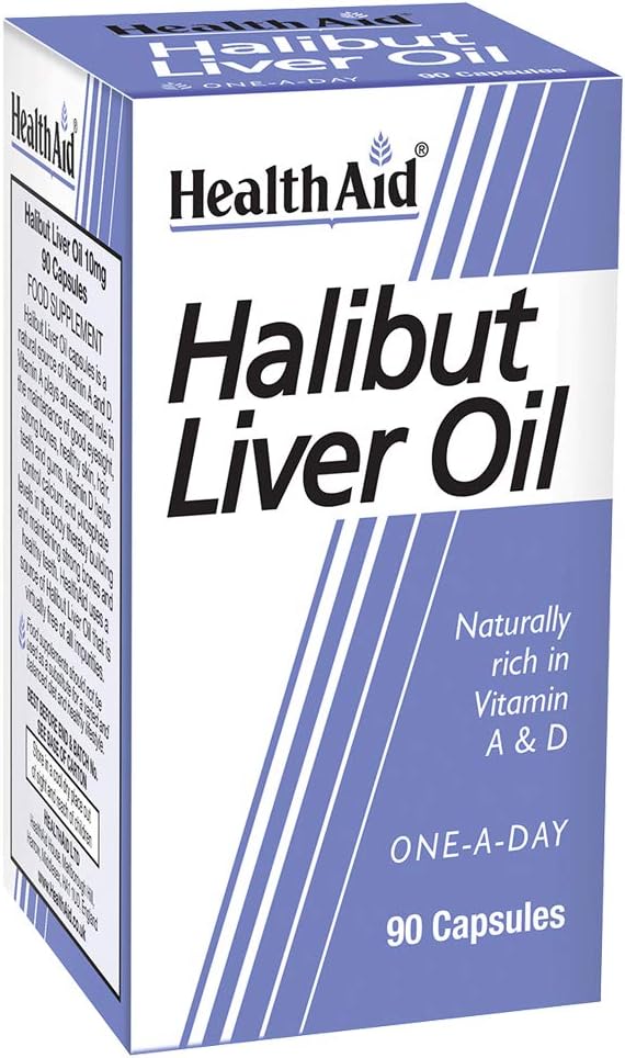 HealthAid Halibut Liver Oil - 90 kapselia