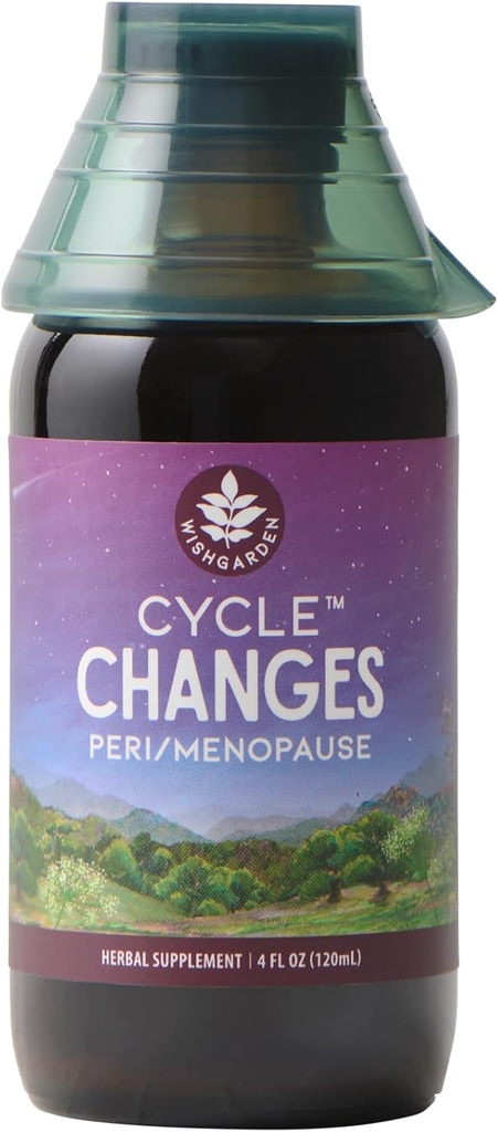 ToivoaGarden Yrtti Cycle muutokset Kasviperäisten vaihdevuosien tuki - Kasvien perustunut täydentää w / musta Cohosh, Wild Yam & Vitex tukee Hormonitasapaino naisten siirtyminen perimenopaussit vaihdevuodet, 4oz