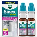 Vicks Sinex Vakava nenän sumutus, Kosteuttava Ultra Fine Mist Aloe, Decongesstant Medicine, Helpotus Stuffy nenä Koska kylmä tai allergia, Nenän ahtauma & Sinus paineen helpotus, 265 Sprays x 2