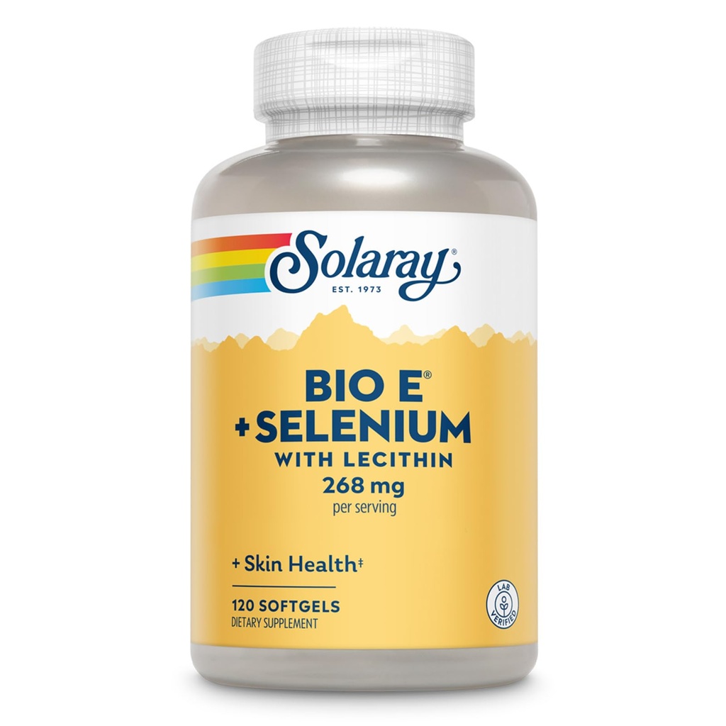 Solaray Bio E Selenium Supplement, 400iu, 120 Count