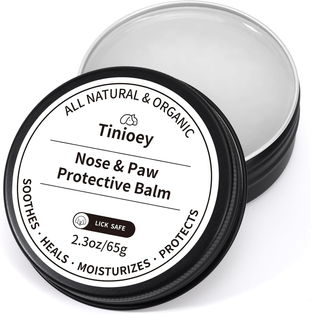 Dog Paw Balm Dogs Lick Safe (2.3oz) | 100% Natural & Organic Cat Dog Paw Pad Balm | Dog Nose Balm för torr näsa | Paw Moisturizer Snout Soother för hundar | Hundtillbehör Pet Tillbehör