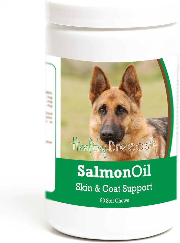Terve rodut Saksanpaimenkoira Salmon Oil Soft Chews 90 Count