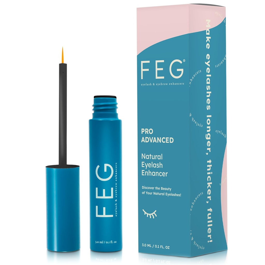 FEG Pro Advanced Natural Eyelash Enhancer Seerumi nopea Lash kasvu . Extra Strength Lash Seerumi kasvaa ohut, täysi, ja pitkät silmäripsien ... 3 ml...