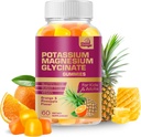 MoodMingle Kalium Magnesium Glycinate täydennysosa Gummies - suuri Imeytyminen Kalium purukumia - kalsiumvitamiinit B6 B12 C D3 K2 Sinkki - Vegaani sokeriton Gluteeniton lapsille Aikuiset