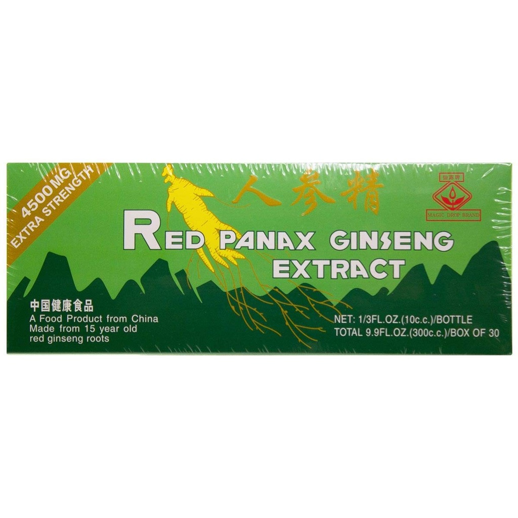 Maailmanlaajuinen 20 vuotta vanha punainen Panax Ginseng uute -Extra vahvuus - 10 ml X 30 pullot - Value Pack