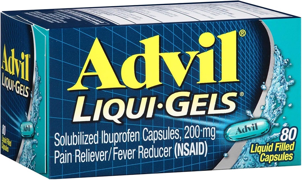 Advil Liqui-Gels 80 Liqui-Gels (paketti 3)