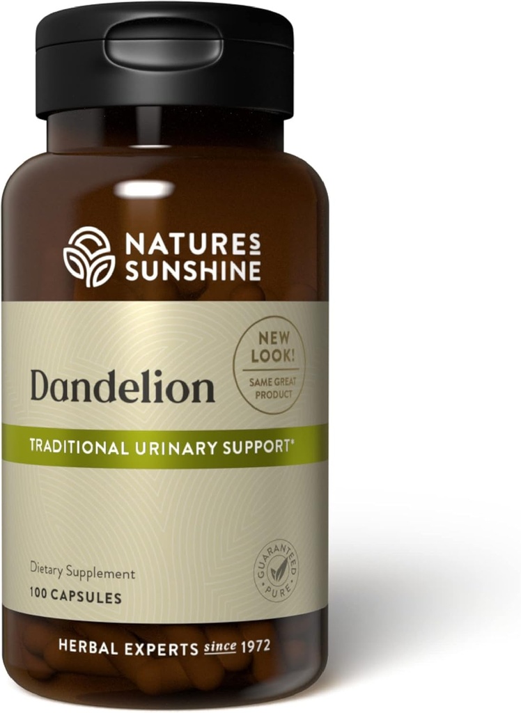 Nature's Sunshine Voikukka, 100 kapselia, Tehokas yrtti tukee digestiota, ravitsee maksan ja tarjoaa virtsajärjestelmän tukea