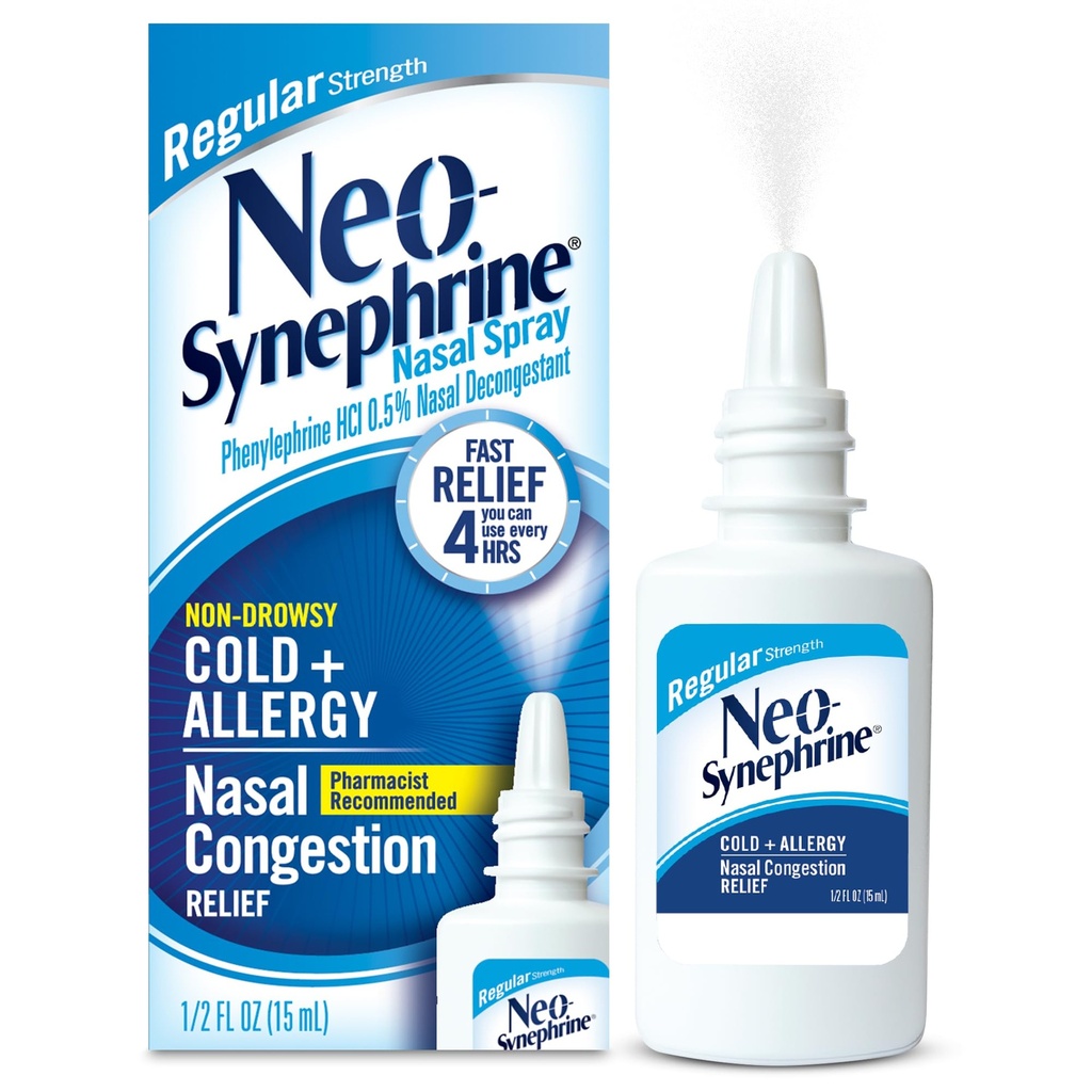 Neosynefriini Nesal Suihke kylmän ja sinisen Relief, säännöllinen vahvuus, 0,5 Fl Oz