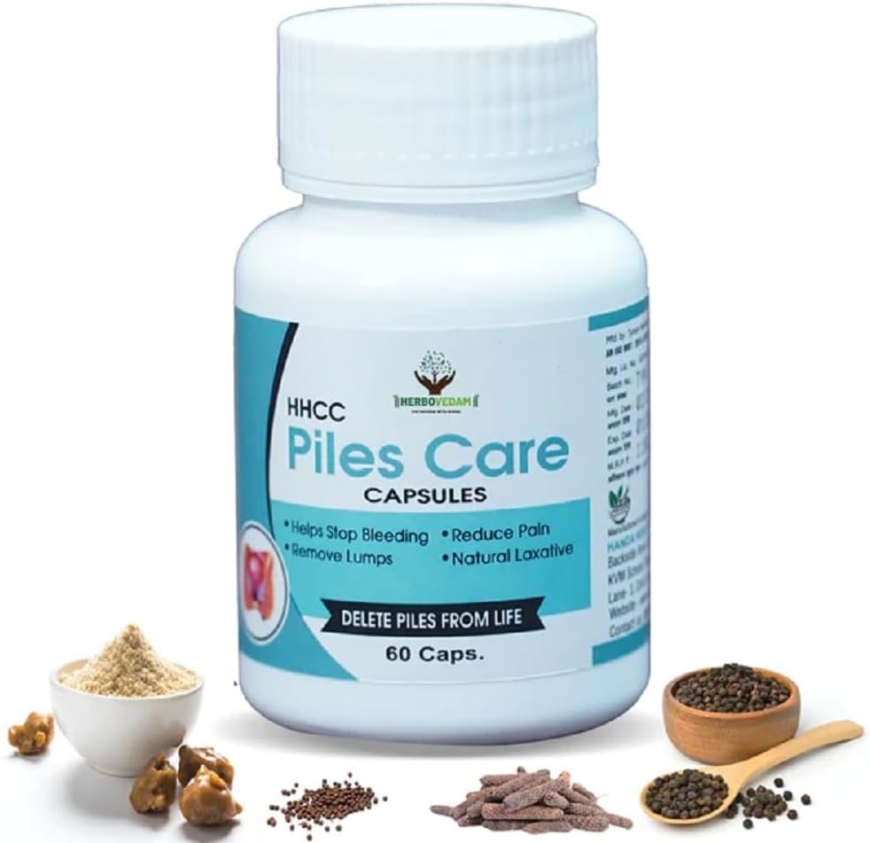 HERBOVEDAM Ayurvedic Piles hoito vähentää kipua ja poistaa lumps kapseli