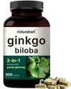 NatureBell Ginkgo Biloba 6000mg Panax Ginseng 500mg Per Serving . 300 kapselia...